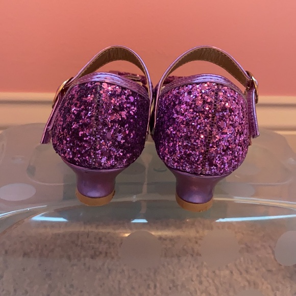 Purple Glitter Toddler Heels / Dress Shoes - Picture 3 of 6